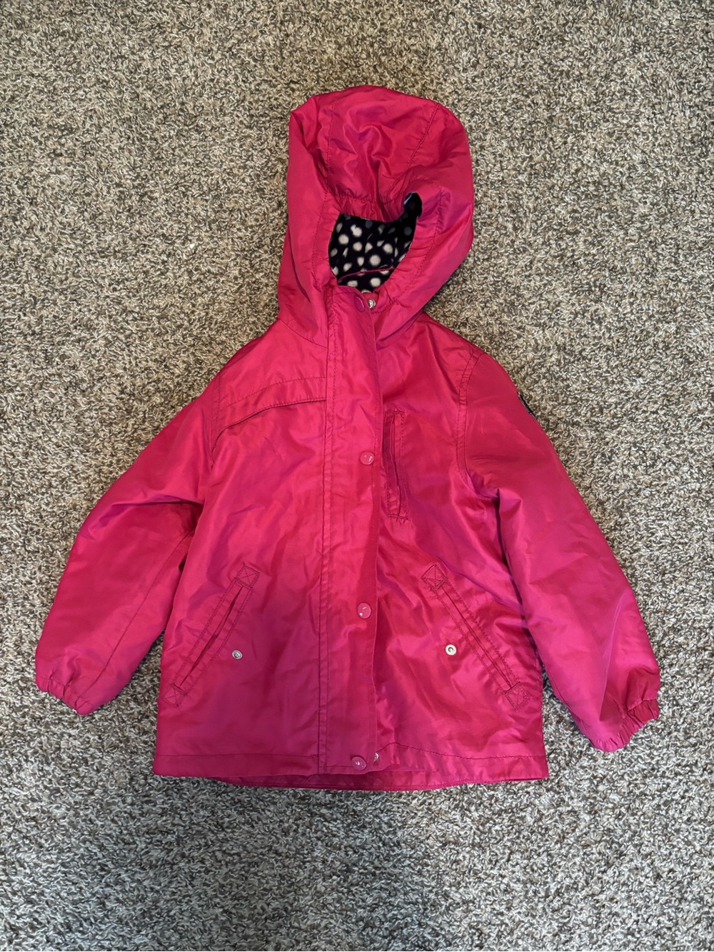 OshKosh B'gosh Hot Pink Hooded Raincoat